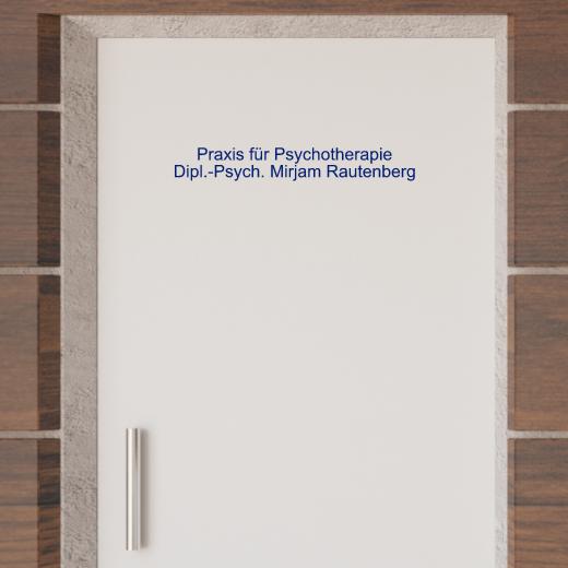 Türaufkleber selber gestalten