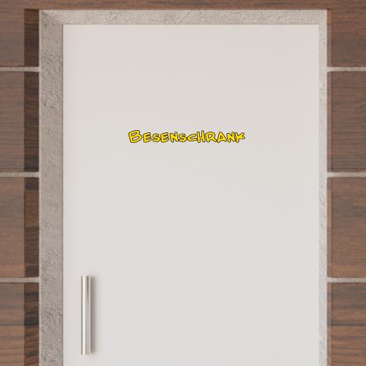 Türaufkleber selber gestalten