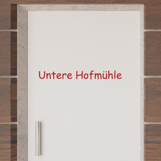 Türaufkleber selber gestalten