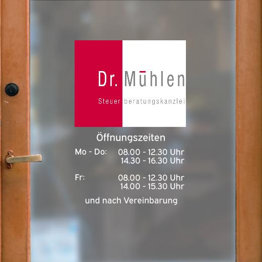 Öffnungszeiten Aufkleber selber gestalten