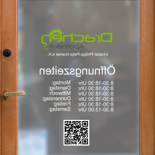 Öffnungszeiten Aufkleber selber gestalten