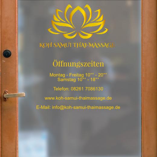 Öffnungszeiten Aufkleber selber gestalten