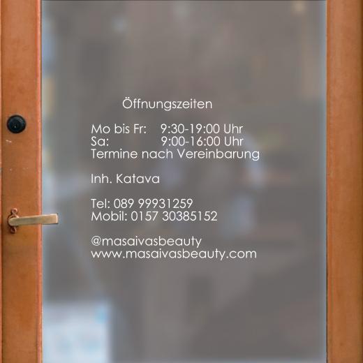 Öffnungszeiten Aufkleber selber gestalten