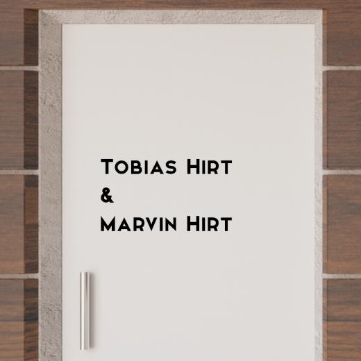 Türaufkleber selber gestalten