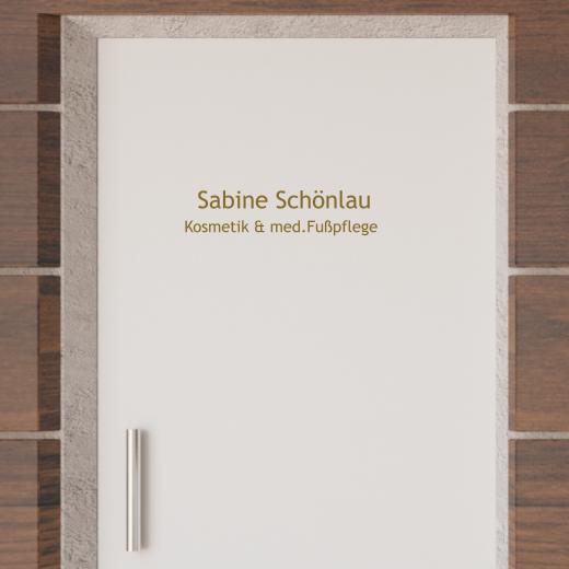 Türaufkleber selber gestalten