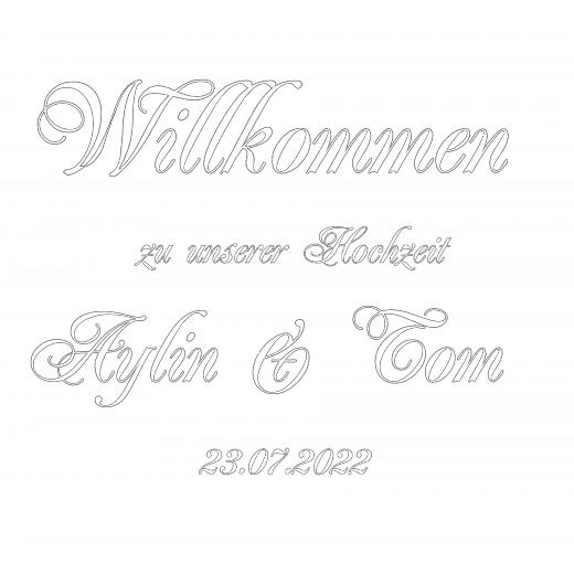 Aufkleber selber gestalten - Arbeitsfläche 50cm x 50cm