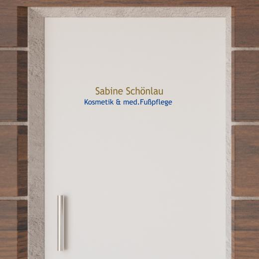 Türaufkleber selber gestalten