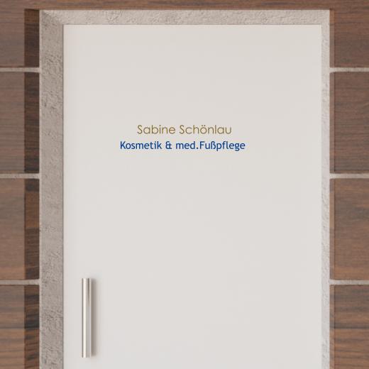 Türaufkleber selber gestalten