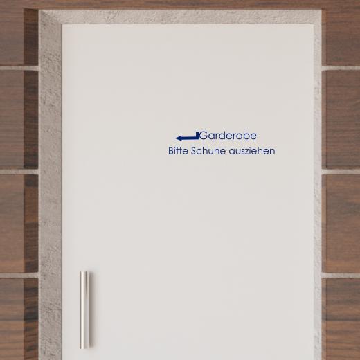 Türaufkleber selber gestalten