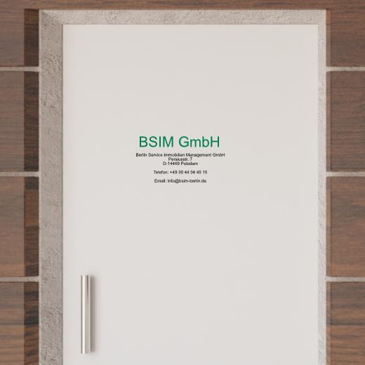 Türaufkleber selber gestalten