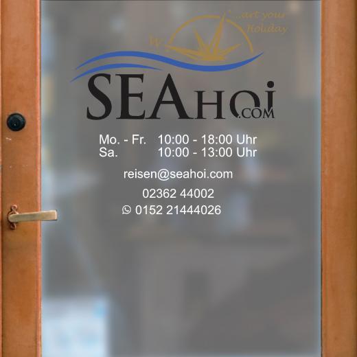 Öffnungszeiten Aufkleber selber gestalten