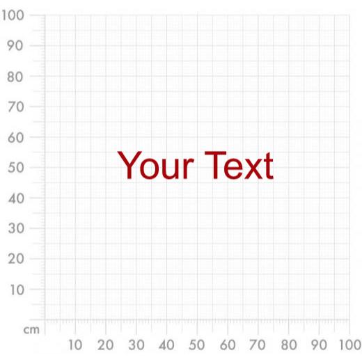 Aufkleber selber gestalten - Arbeitsfläche 100cm x 100cm