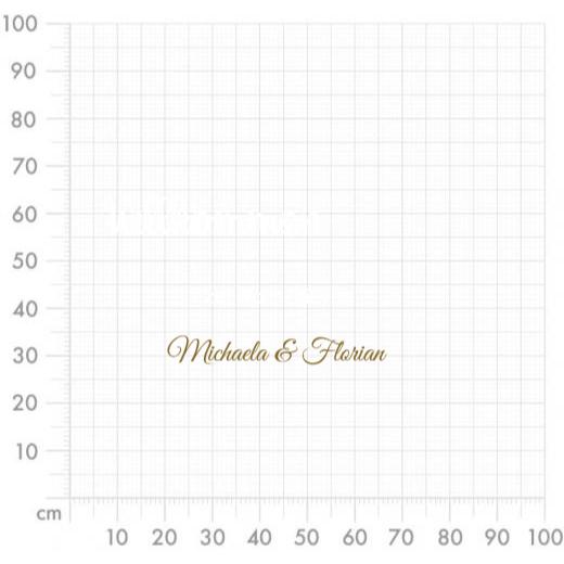 Aufkleber selber gestalten - Arbeitsfläche 100cm x 100cm