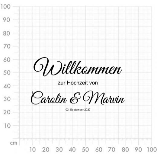 Aufkleber selber gestalten - Arbeitsfläche 100cm x 100cm