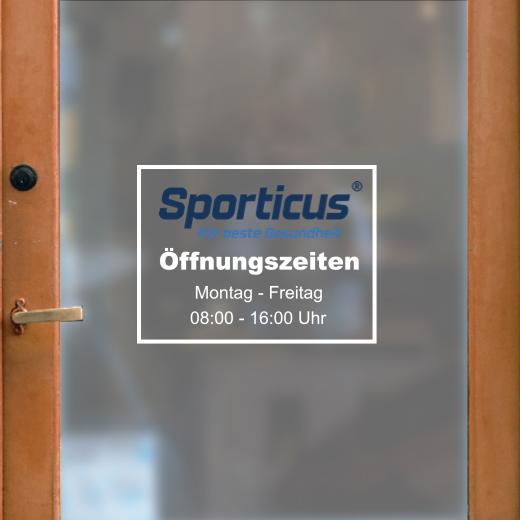 Öffnungszeiten Aufkleber selber gestalten