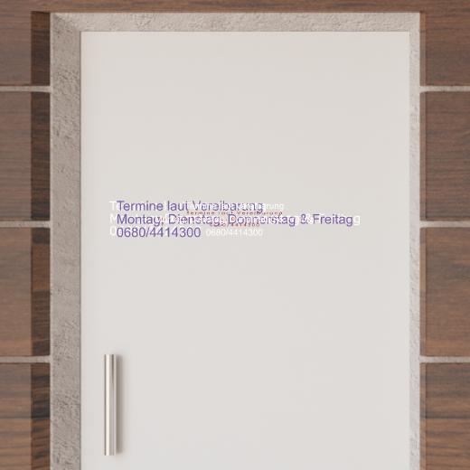 Türaufkleber selber gestalten