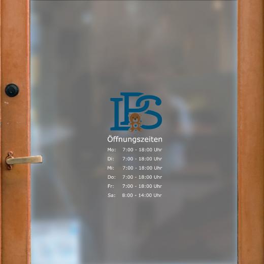 Öffnungszeiten Aufkleber selber gestalten