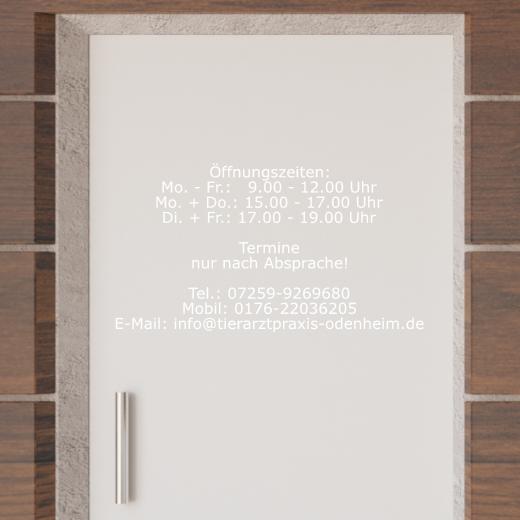 Türaufkleber selber gestalten