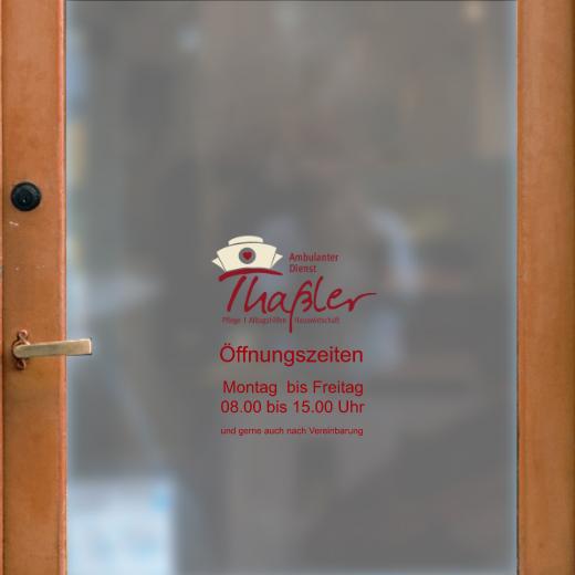 Öffnungszeiten Aufkleber selber gestalten