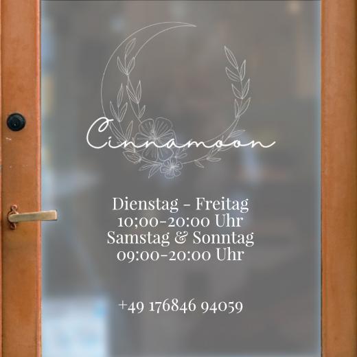 Öffnungszeiten Aufkleber selber gestalten