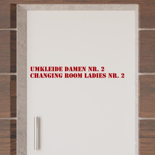 Türaufkleber selber gestalten