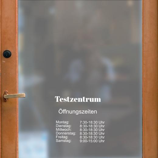 Öffnungszeiten Aufkleber selber gestalten