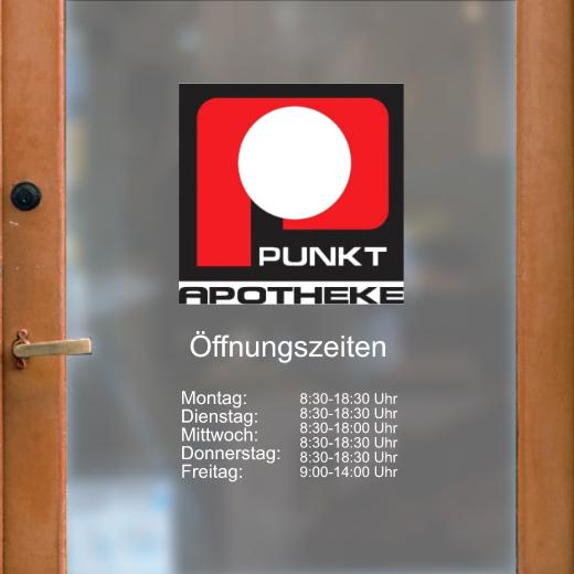 Öffnungszeiten Aufkleber selber gestalten