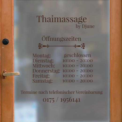 Öffnungszeiten Aufkleber selber gestalten