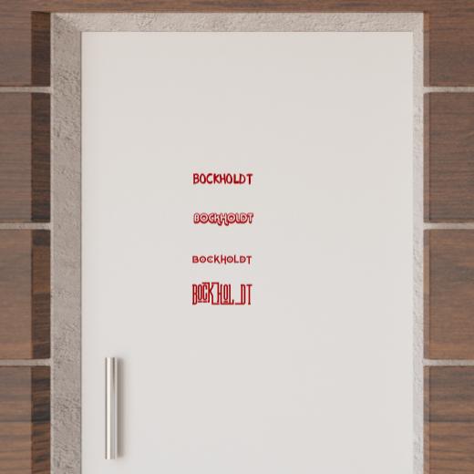 Türaufkleber selber gestalten