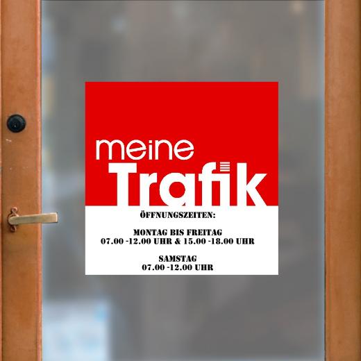 Öffnungszeiten Aufkleber selber gestalten