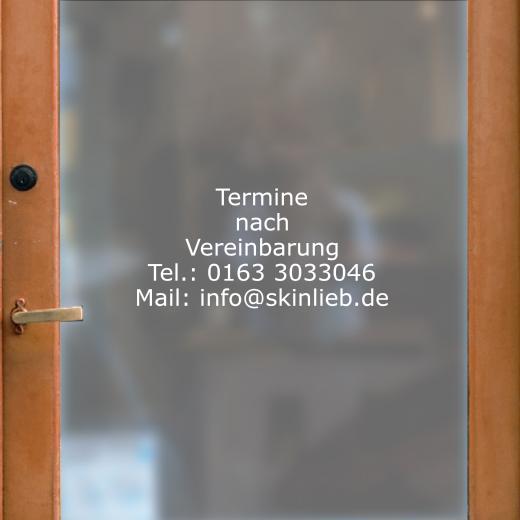 Öffnungszeiten Aufkleber selber gestalten