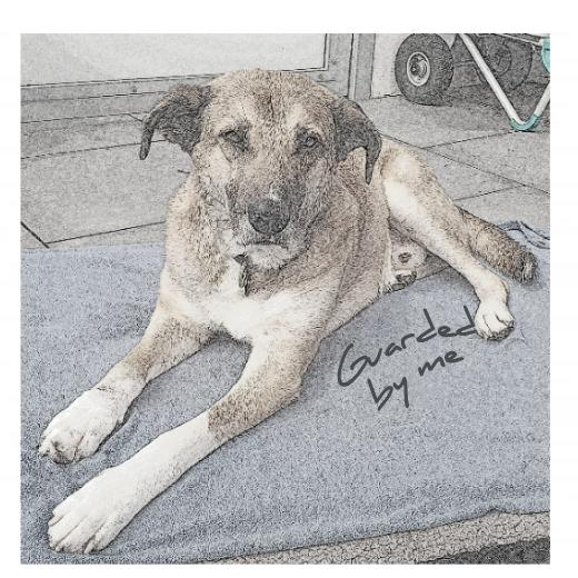 Aufkleber selber gestalten - Arbeitsfläche 25cm x 25cm