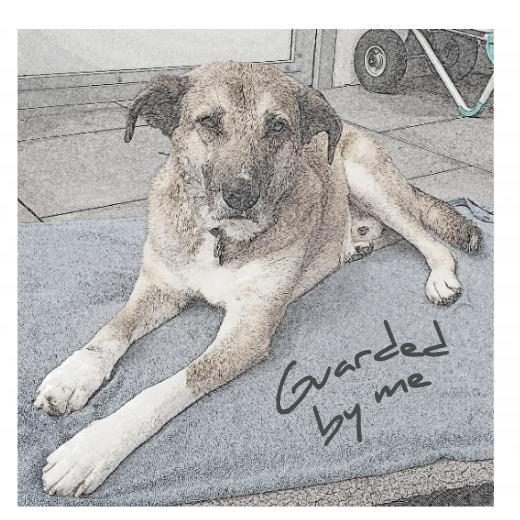 Aufkleber selber gestalten - Arbeitsfläche 25cm x 25cm