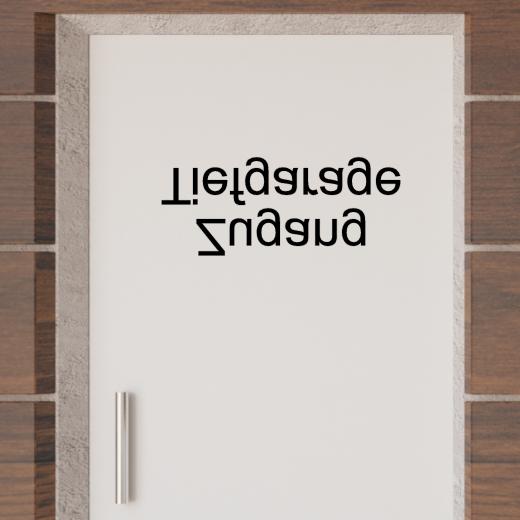 Türaufkleber selber gestalten