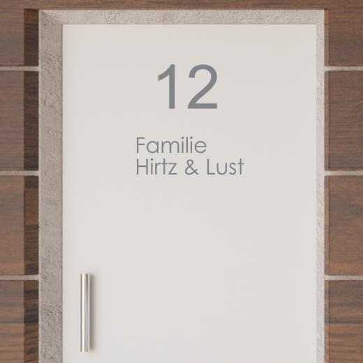 Türaufkleber selber gestalten