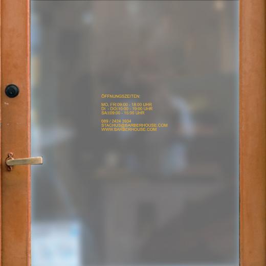 Öffnungszeiten Aufkleber selber gestalten