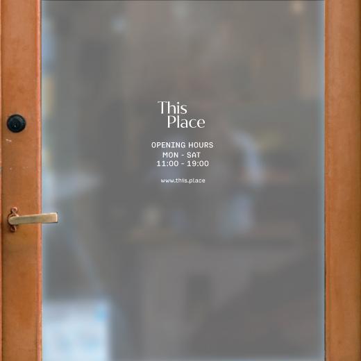 Öffnungszeiten Aufkleber selber gestalten