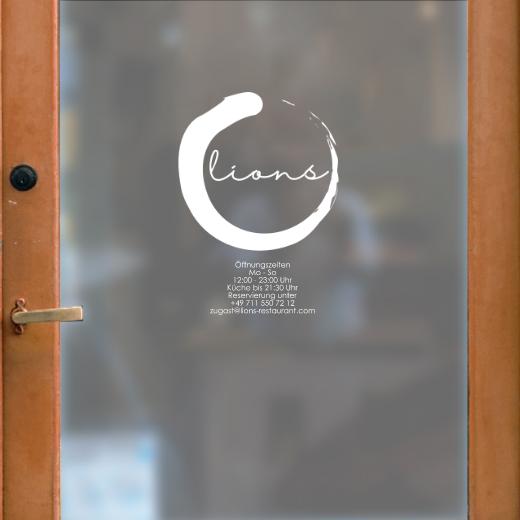 Öffnungszeiten Aufkleber selber gestalten