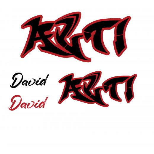 Aufkleber selber gestalten - Arbeitsfläche 25cm x 25cm