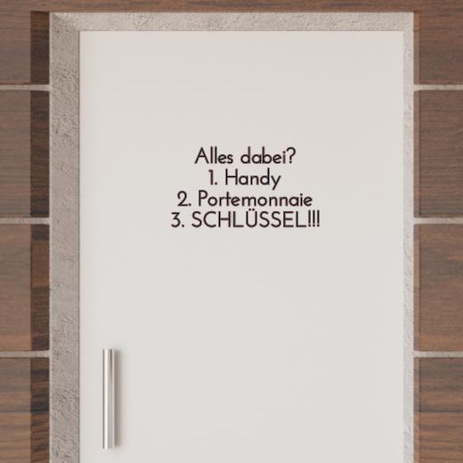 Türaufkleber selber gestalten