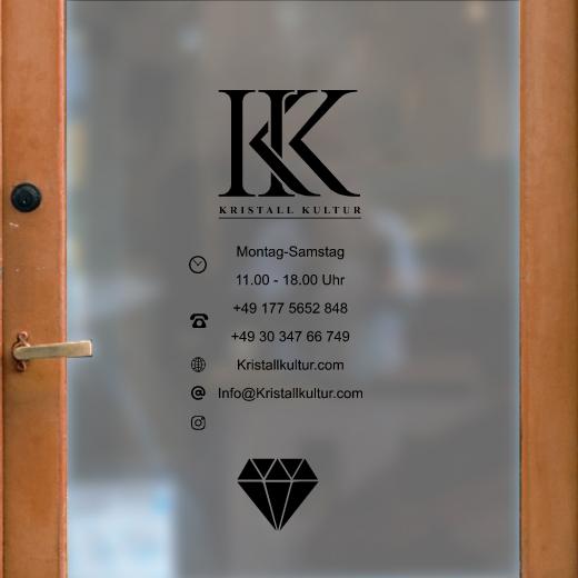 Öffnungszeiten Aufkleber selber gestalten