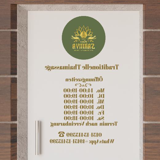 Türaufkleber selber gestalten