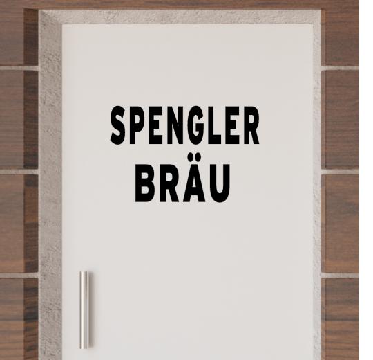 Türaufkleber selber gestalten