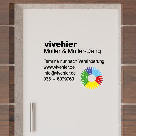 Türaufkleber selber gestalten