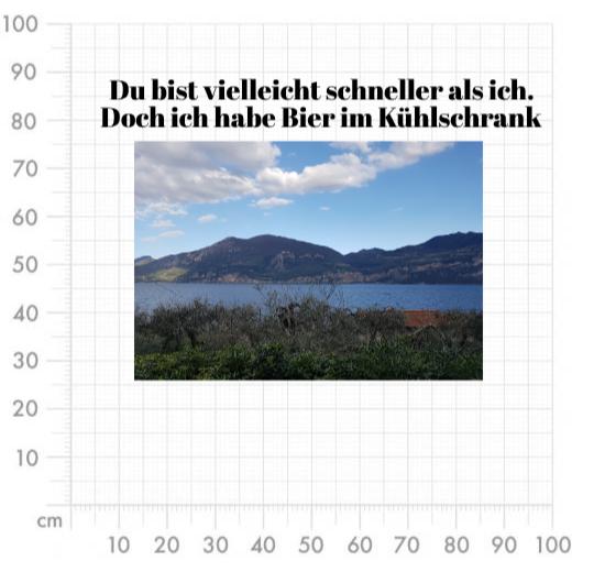 Aufkleber selber gestalten - Arbeitsfläche 100cm x 100cm