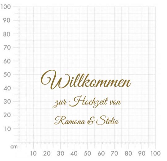 Aufkleber selber gestalten - Arbeitsfläche 100cm x 100cm