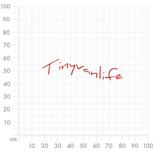 Aufkleber selber gestalten - Arbeitsfläche 100cm x 100cm