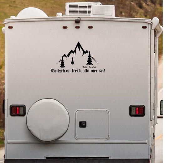 Wohnmobil Aufkleber selber gestalten