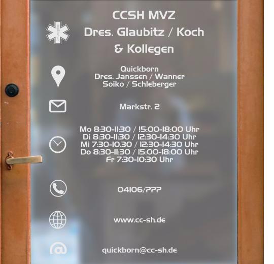 Öffnungszeiten Aufkleber selber gestalten