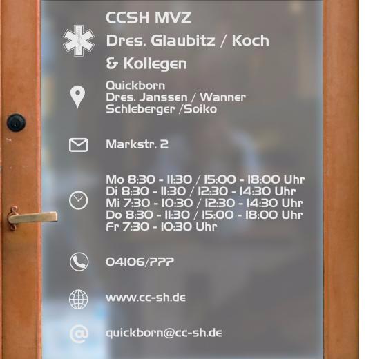 Öffnungszeiten Aufkleber selber gestalten